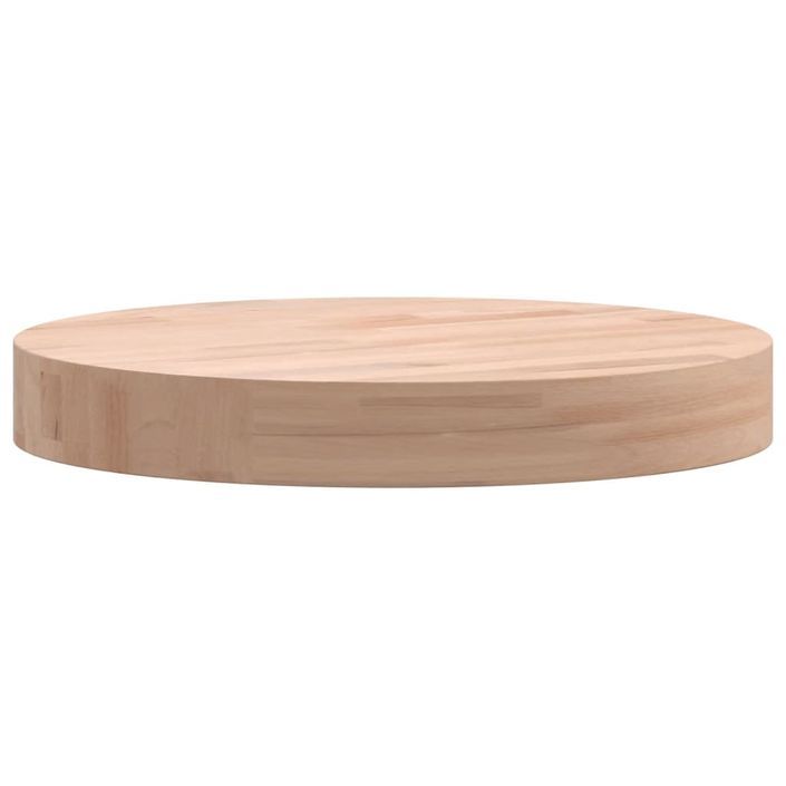 Dessus de table Ø30x4 cm rond bois massif de hêtre - Photo n°5