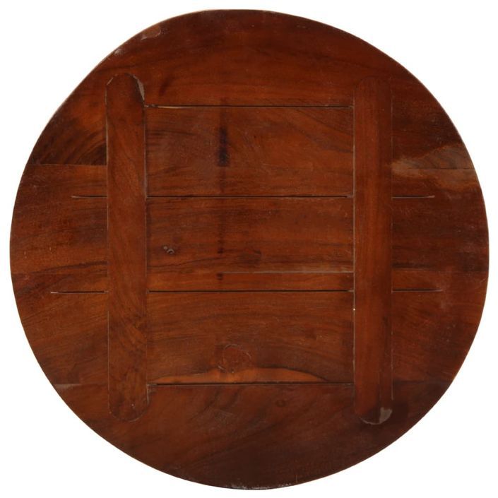 Dessus de table Ø 40x1,5 cm rond bois massif de récupération - Photo n°5