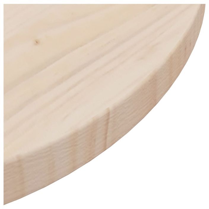 Dessus de table Ø40x2,5 cm Bois de pin massif - Photo n°2