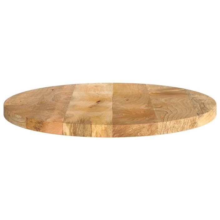 Dessus de table Ø 40x2,5 cm rond bois de manguier massif - Photo n°4