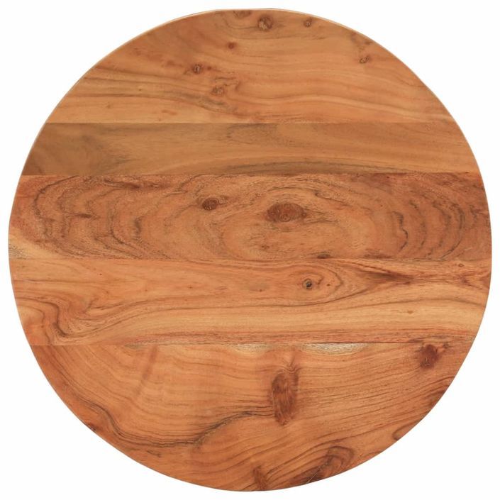 Dessus de table Ø40x2,5 cm rond bois massif d'acacia - Photo n°1