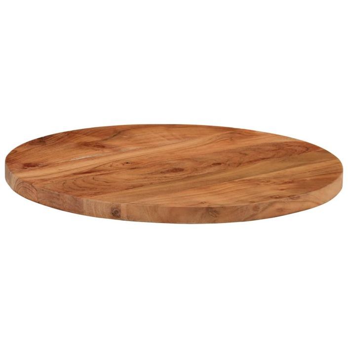 Dessus de table Ø40x2,5 cm rond bois massif d'acacia - Photo n°3