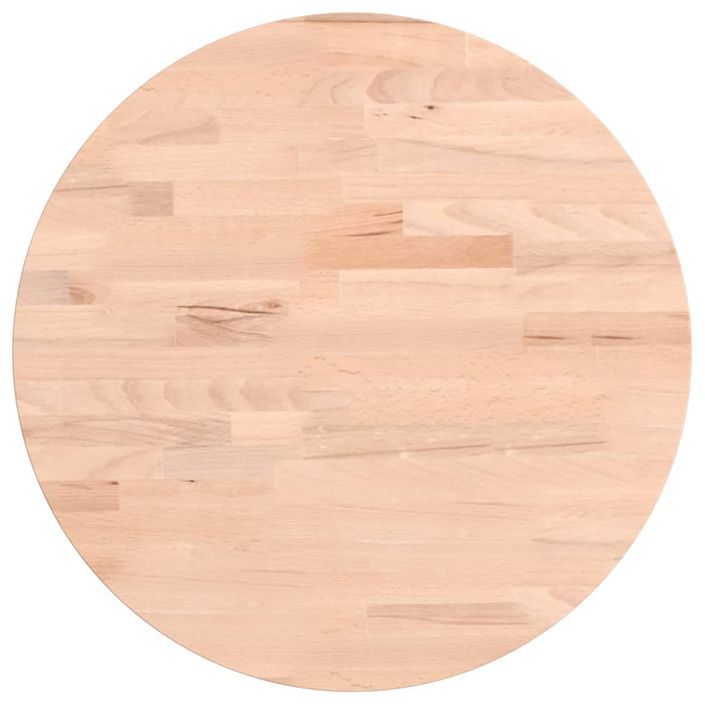 Dessus de table Ø40x2,5 cm rond bois massif de hêtre - Photo n°2