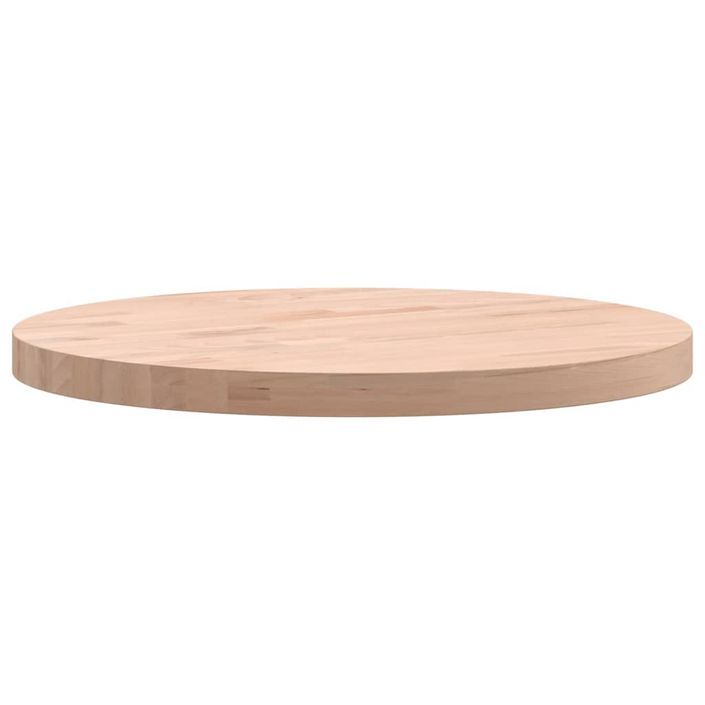 Dessus de table Ø40x2,5 cm rond bois massif de hêtre - Photo n°5