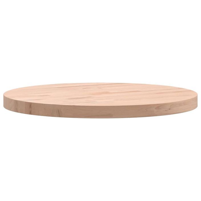 Dessus de table Ø40x2,5 cm rond bois massif de hêtre - Photo n°6