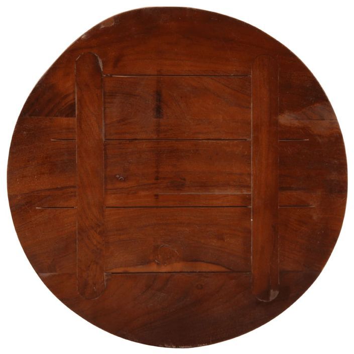 Dessus de table Ø 40x2,5 cm rond bois massif de récupération - Photo n°5