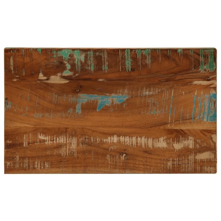 Dessus de table 40x20x2,5 cm rectangulaire bois massif récupéré - Photo n°1