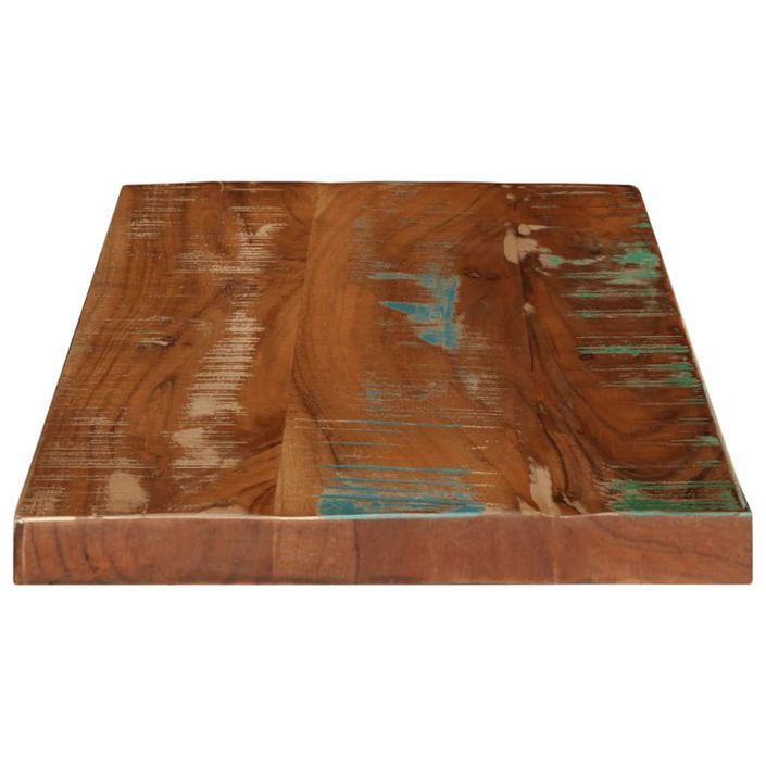 Dessus de table 40x20x2,5 cm rectangulaire bois massif récupéré - Photo n°4