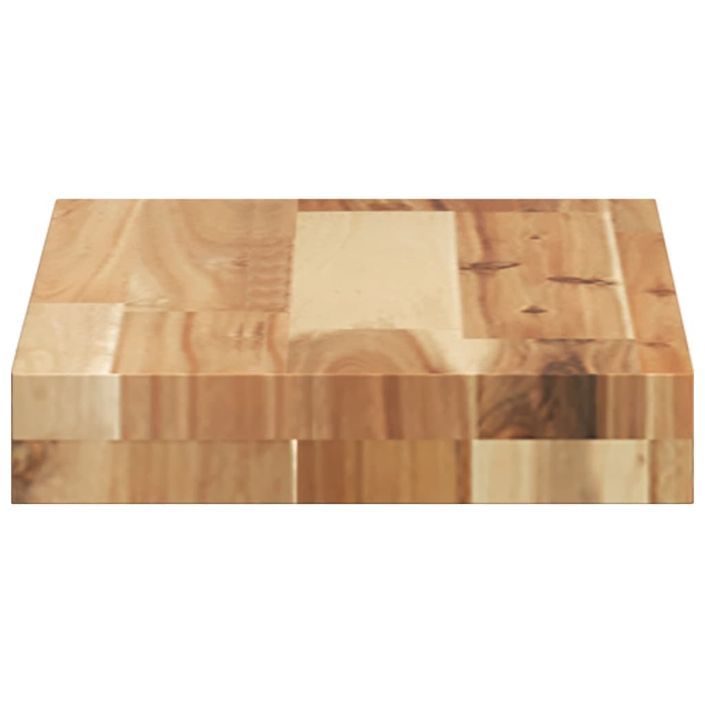 Dessus de table 40x20x4 cm rectangulaire bois massif d'acacia - Photo n°6