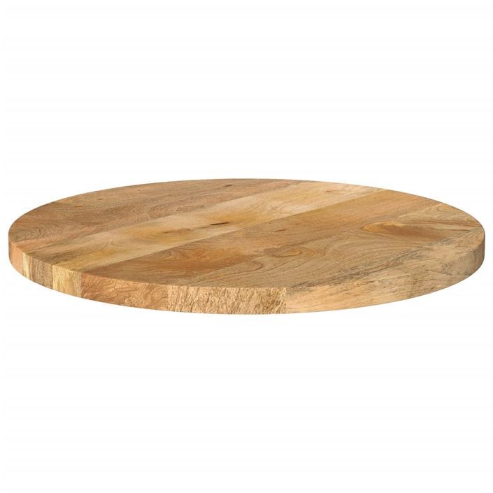 Dessus de table Ø 40x3,8 cm rond bois de manguier massif - Photo n°2