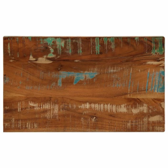 Dessus de table 40x30x3,8 cm rectangulaire bois massif récupéré - Photo n°1