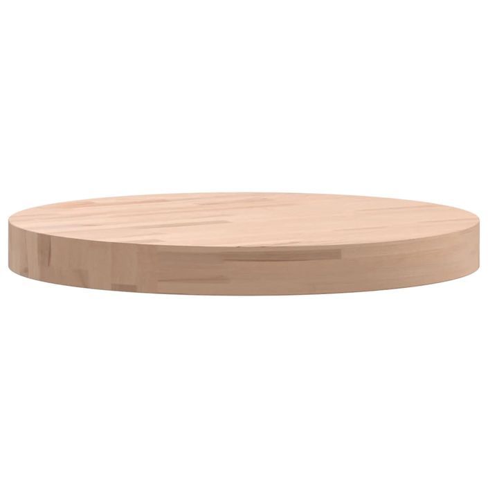 Dessus de table Ø40x4 cm rond bois massif de hêtre - Photo n°5