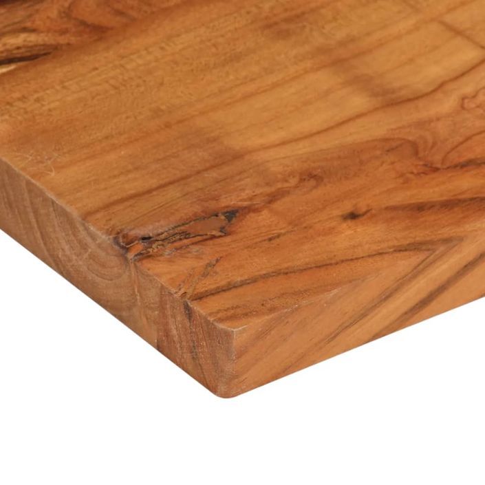 Dessus de table 40x40x2,5 cm carré bois massif d'acacia - Photo n°6