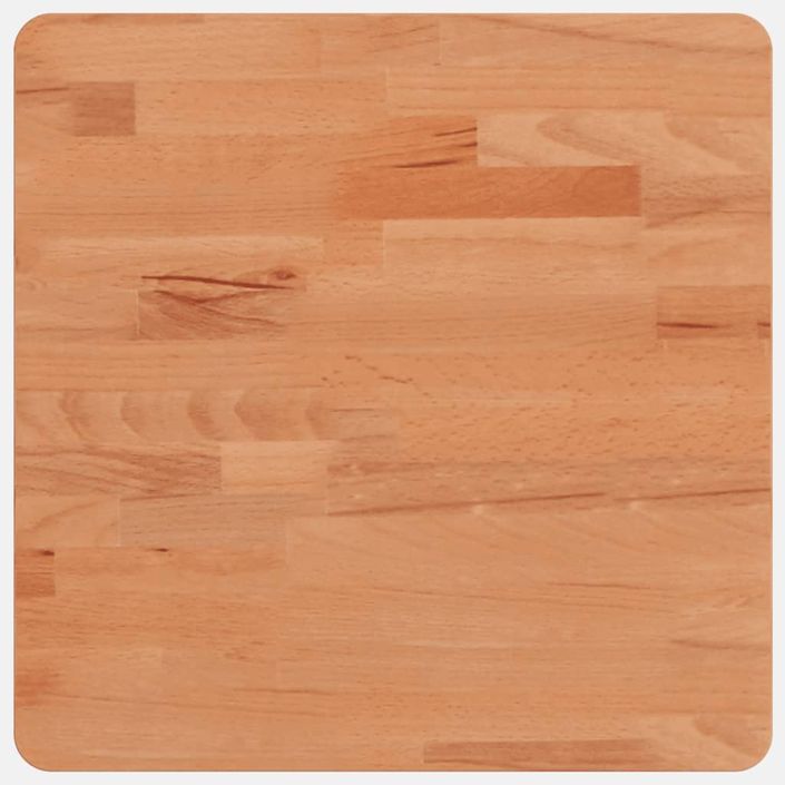 Dessus de table 40x40x2,5 cm carré bois massif de hêtre - Photo n°2