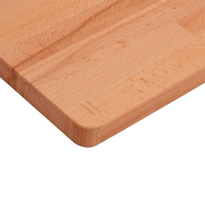 Dessus de table 40x40x2,5 cm carré bois massif de hêtre - Photo n°6