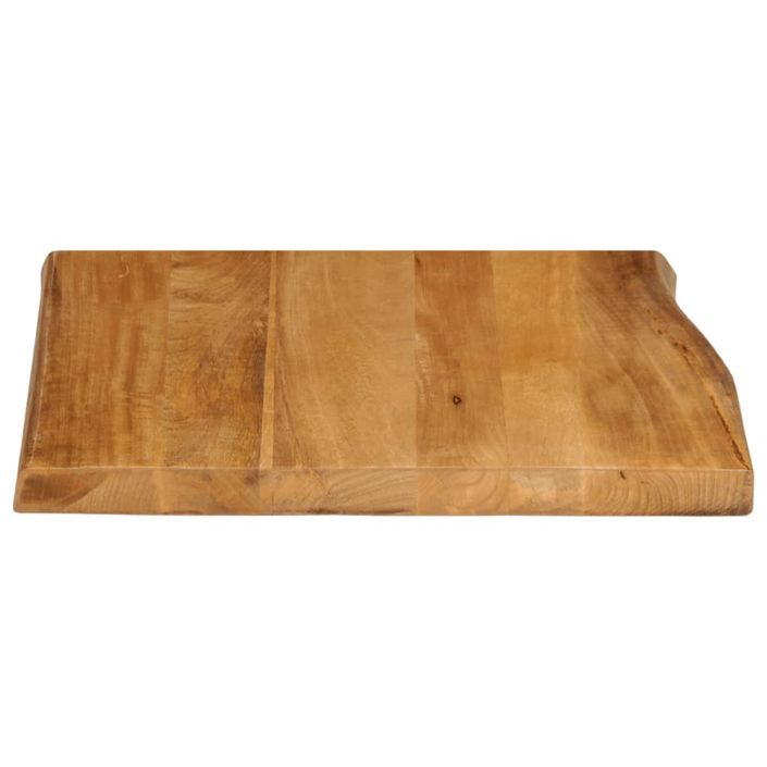 Dessus de table 40x40x3,8 cm bord vivant bois massif manguier - Photo n°4