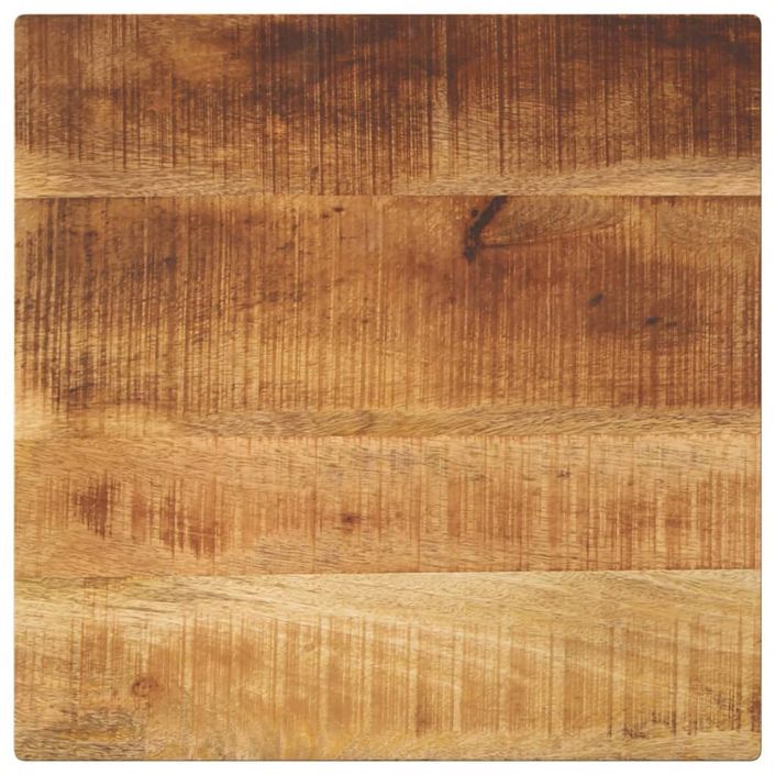 Dessus de table 40x40x3,8 cm carré bois massif de manguier brut - Photo n°1