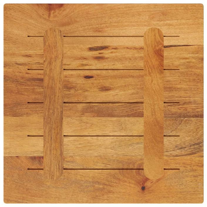 Dessus de table 40x40x3,8 cm carré bois massif manguier - Photo n°5