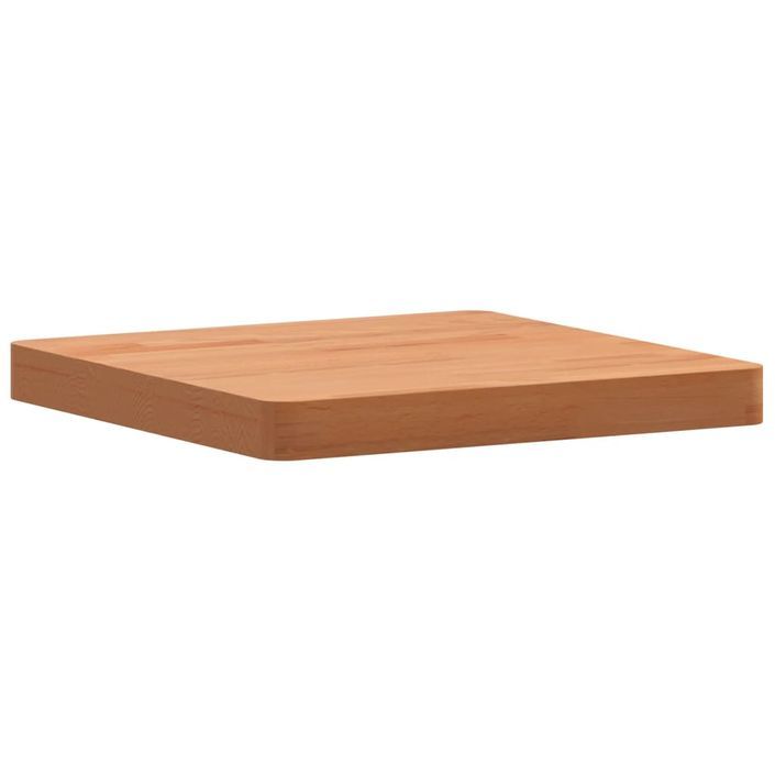 Dessus de table 40x40x4 cm carré bois massif de hêtre - Photo n°1