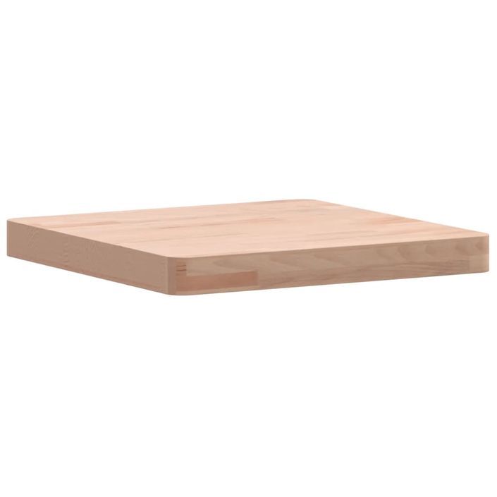 Dessus de table 40x40x4 cm carré bois massif de hêtre - Photo n°1