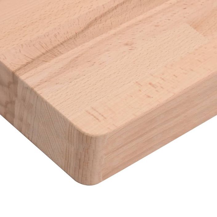 Dessus de table 40x40x4 cm carré bois massif de hêtre - Photo n°6