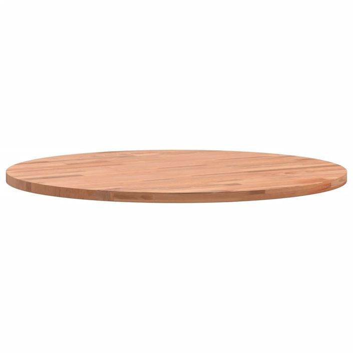 Dessus de table Ø50x1,5 cm rond bois massif de hêtre - Photo n°5