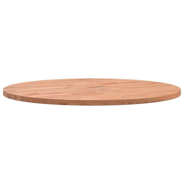 Dessus de table Ø50x1,5 cm rond bois massif de hêtre - Photo n°6