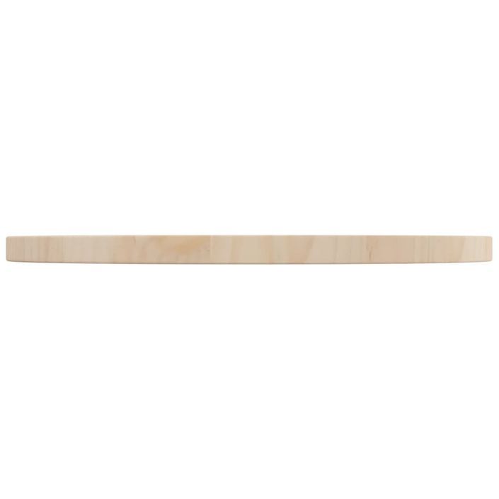 Dessus de table Ø50x2,5 cm Bois de pin massif - Photo n°3