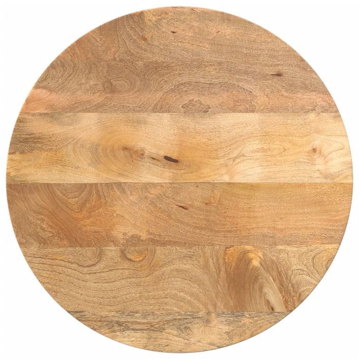 Dessus de table Ø 50x2,5 cm rond bois de manguier massif - Photo n°1