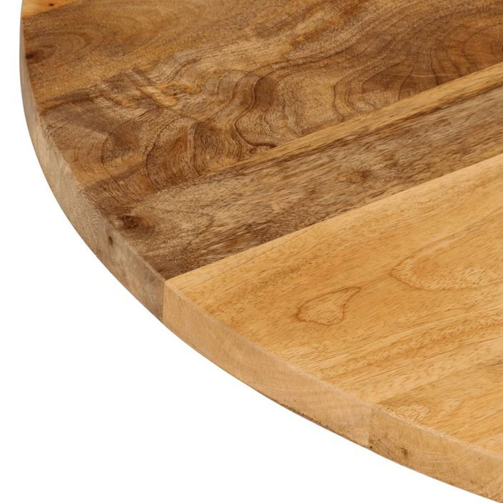 Dessus de table Ø 50x2,5 cm rond bois de manguier massif - Photo n°6