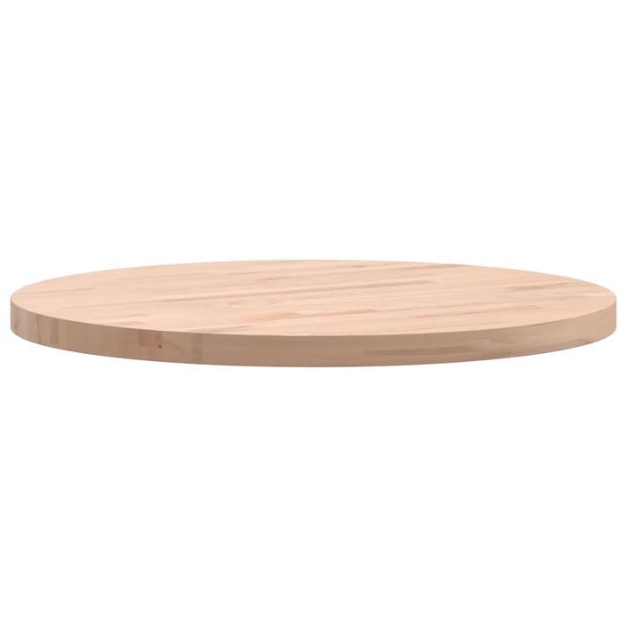 Dessus de table Ø50x2,5 cm rond bois massif de hêtre - Photo n°5