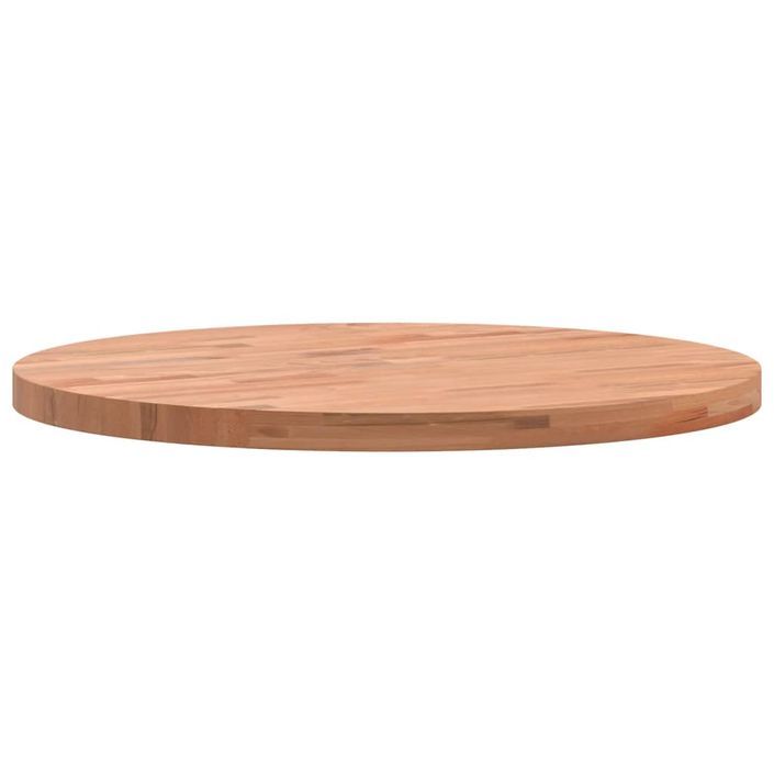 Dessus de table Ø50x2,5 cm rond bois massif de hêtre - Photo n°6