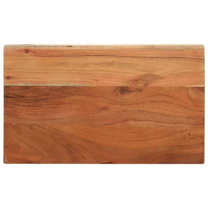 Dessus de table 50x20x2,5 cm rectangulaire bois massif d'acacia - Photo n°1