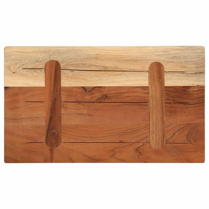 Dessus de table 50x40x2,5 cm rectangulaire bois massif d'acacia - Photo n°5