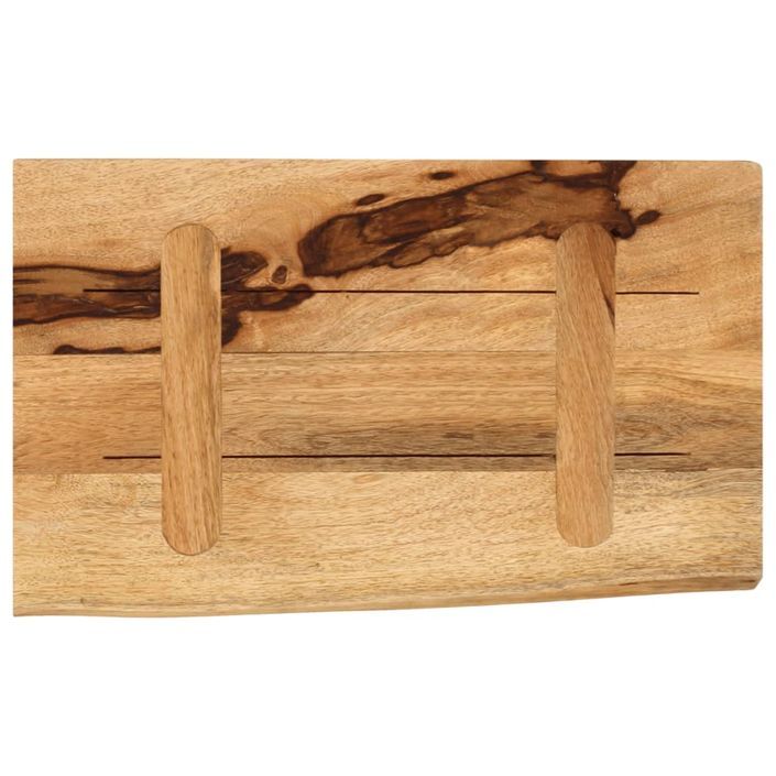 Dessus de table 50x40x3,8 cm bord vivant bois massif manguier - Photo n°5