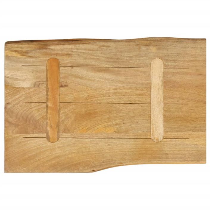 Dessus de table 50x40x3,8 cm bord vivant bois massif manguier - Photo n°5