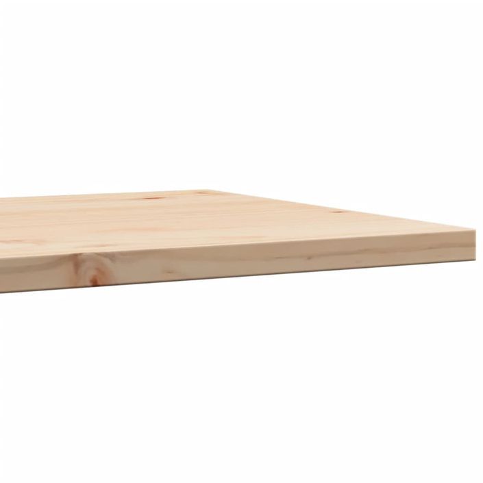 Dessus de table 50x50x2,5 cm carré bois de pin massif - Photo n°7