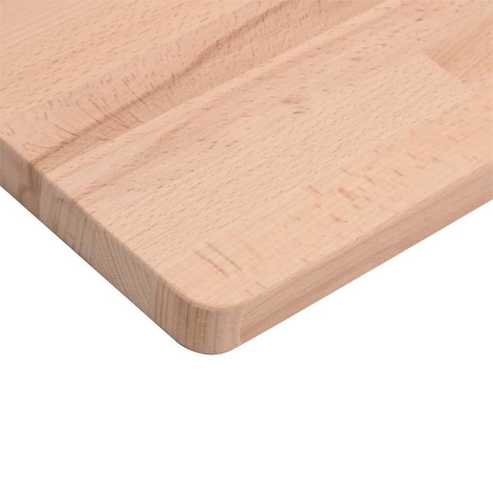 Dessus de table 50x50x2,5 cm carré bois massif de hêtre - Photo n°6