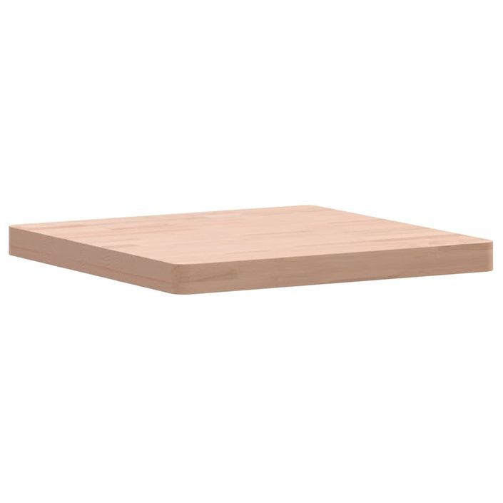 Dessus de table 50x50x4 cm carré bois massif de hêtre - Photo n°1