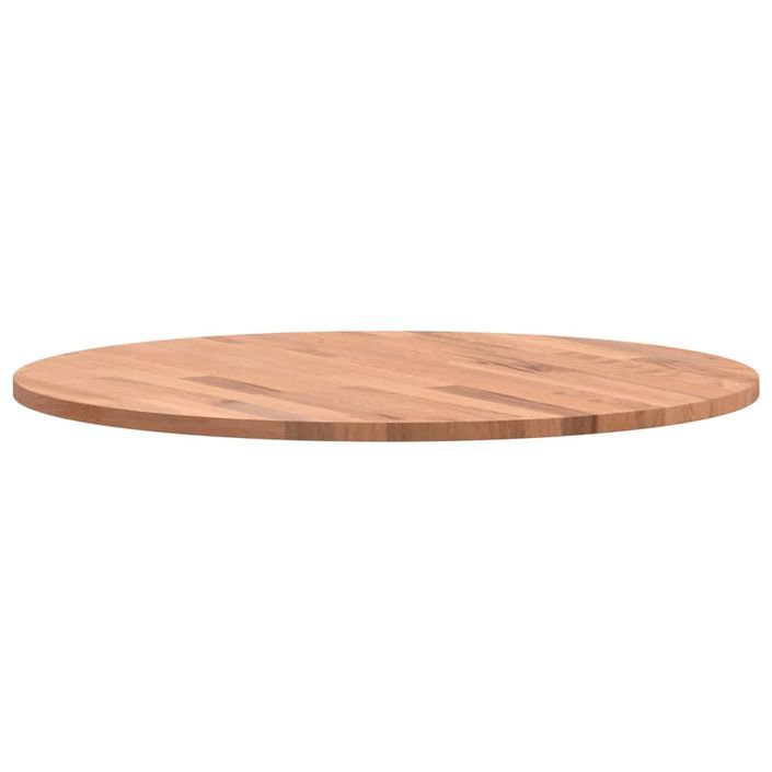 Dessus de table Ø60x1,5 cm rond bois massif de hêtre - Photo n°5