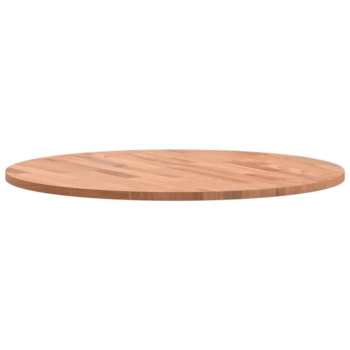 Dessus de table Ø60x1,5 cm rond bois massif de hêtre - Photo n°6