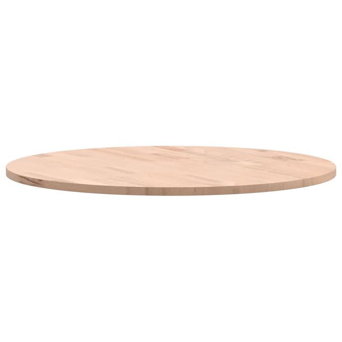 Dessus de table Ø60x1,5 cm rond bois massif de hêtre - Photo n°6