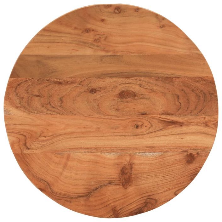 Dessus de table Ø60x2,5 cm rond bois massif d'acacia - Photo n°1