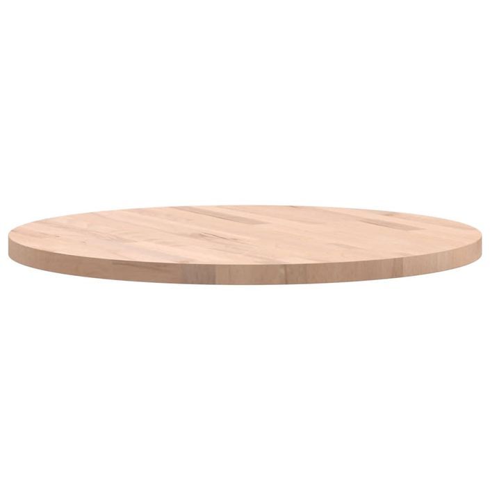 Dessus de table Ø60x2,5 cm rond bois massif de hêtre - Photo n°5