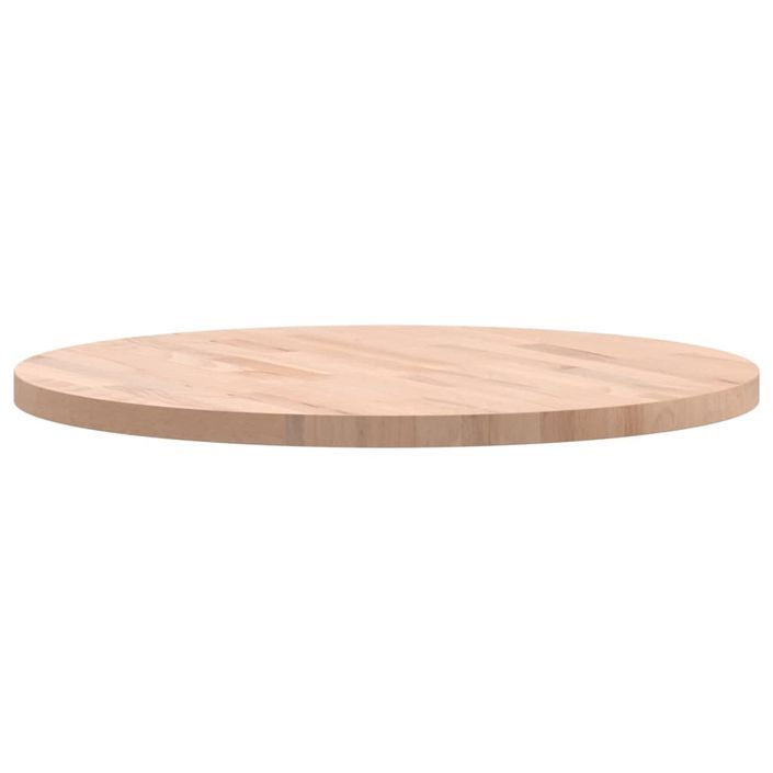 Dessus de table Ø60x2,5 cm rond bois massif de hêtre - Photo n°6