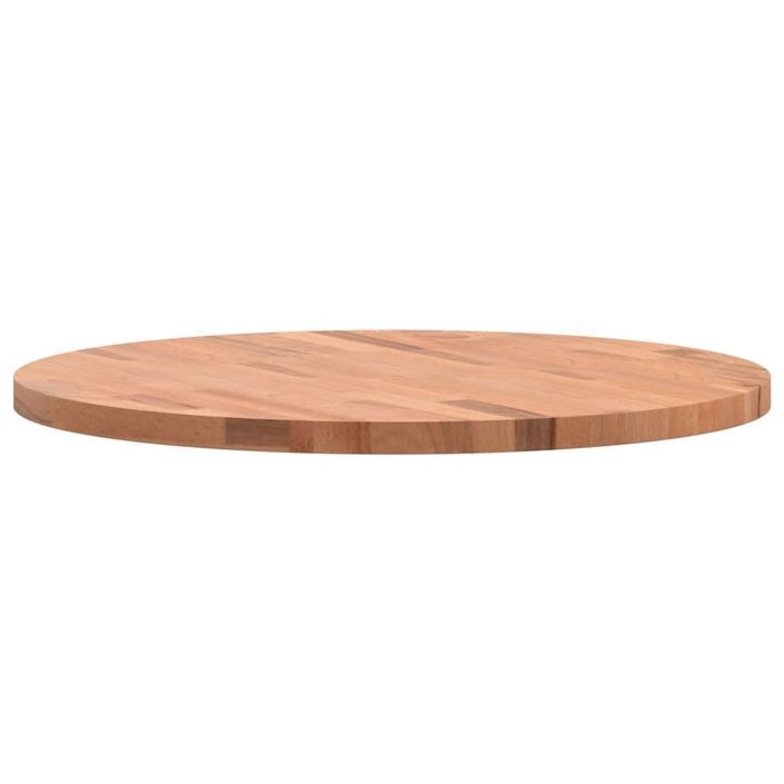 Dessus de table Ø60x2,5 cm rond bois massif de hêtre - Photo n°6