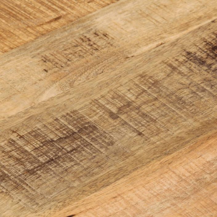 Dessus de table Ø 60x2,5 cm rond bois massif de manguier brut - Photo n°7