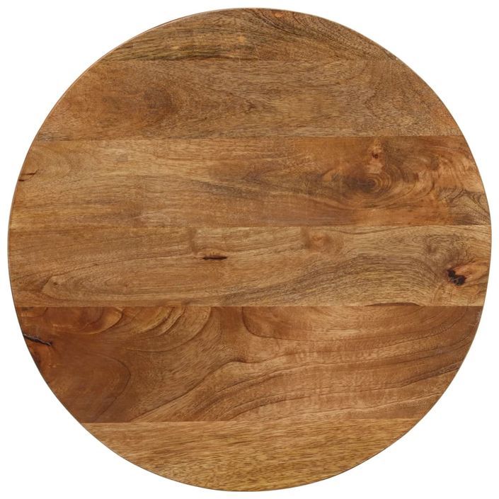 Dessus de table Ø 60x3,8 cm rond bois de manguier massif - Photo n°1