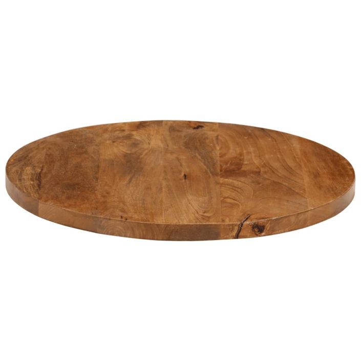 Dessus de table Ø 60x3,8 cm rond bois de manguier massif - Photo n°4