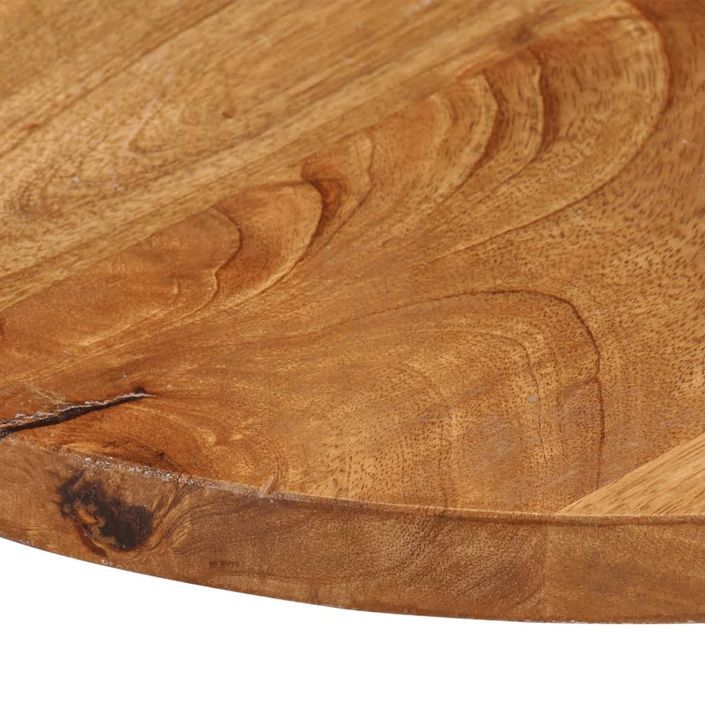 Dessus de table Ø 60x3,8 cm rond bois de manguier massif - Photo n°6